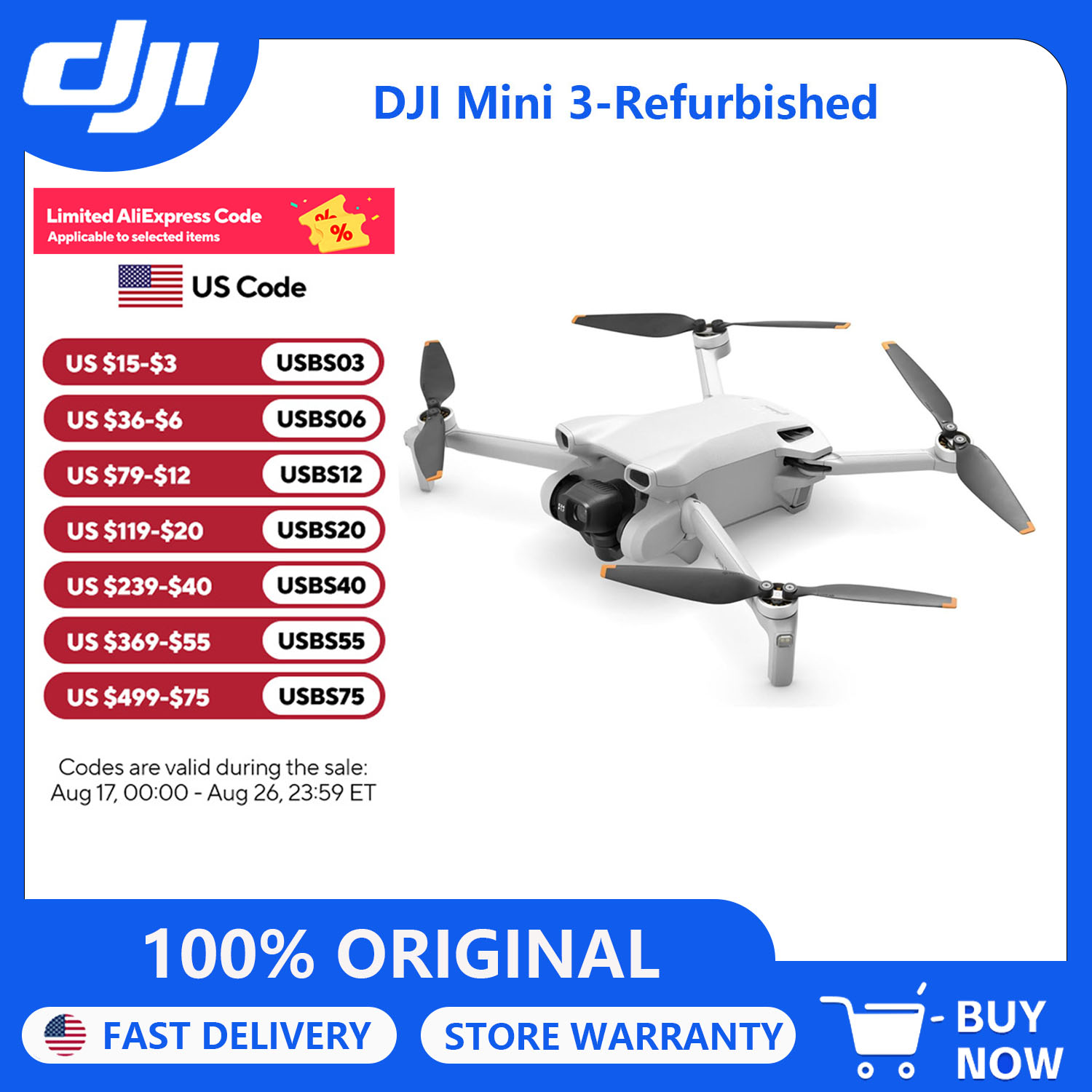 Drone Video Production - Drones DJI Mini 3 reacondicionados con