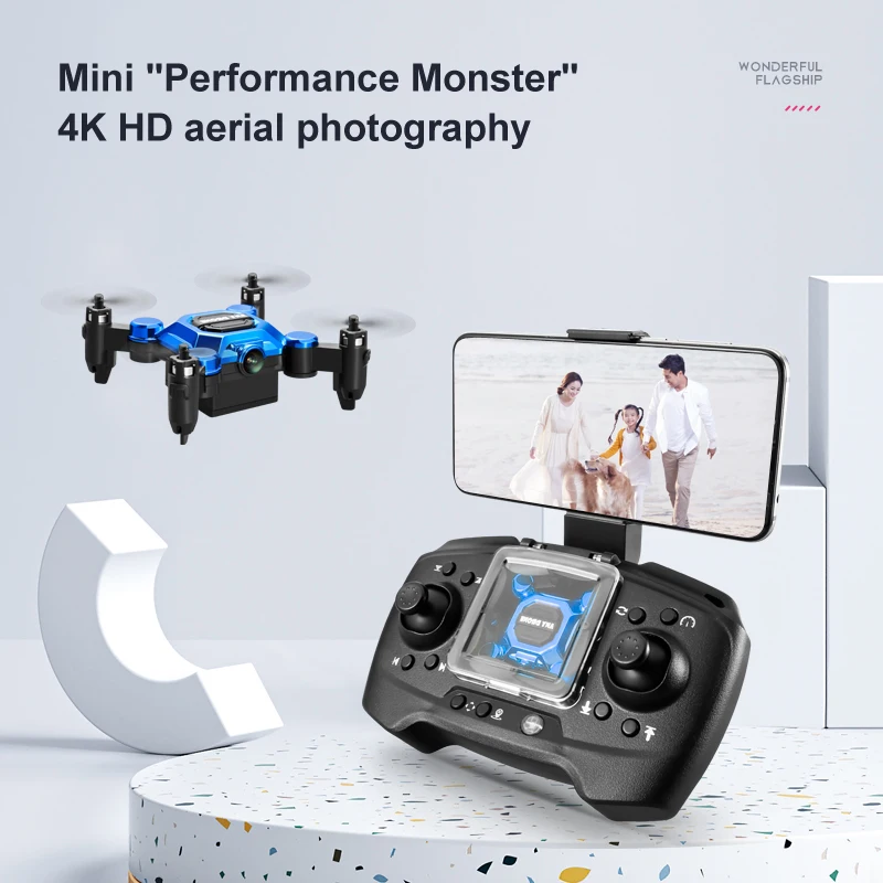 Drone Multispectral - Mini Dron Plegable K04 para Fotografía
