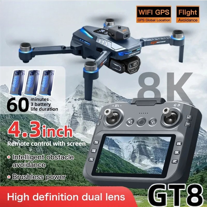 Drone Multispectral - Dron Original GT8 8K Profesional con
