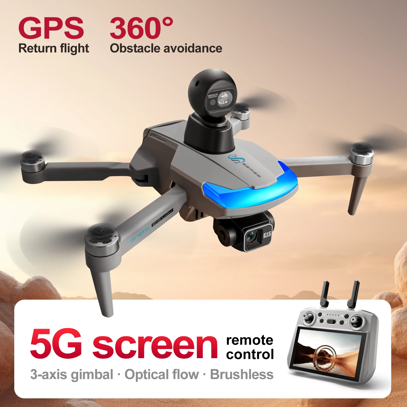 Drone Multispectral - Dron profesional S185 2,7 K HD