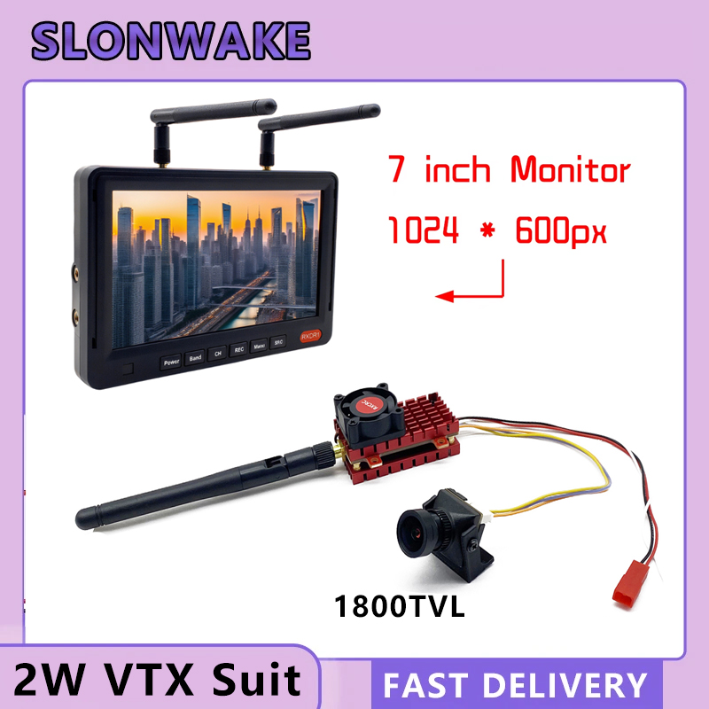 SLONWAKE 5,8G 2W VTX FPV 1800T - Drone Aerial Photography reseña y precio