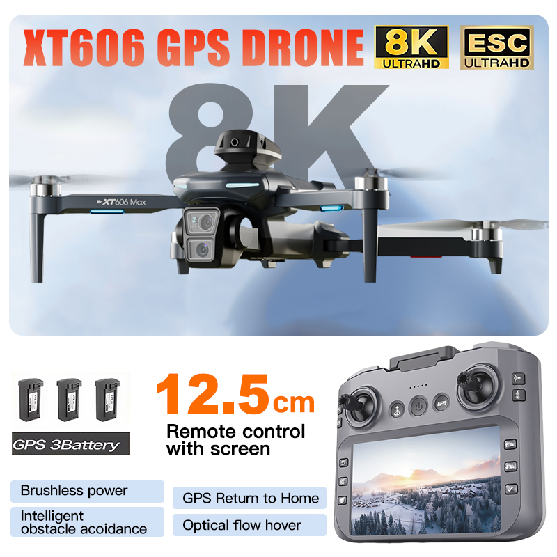 Dron XT606 MAX 3 con Batería,  - Drone Surveying reseña y precio