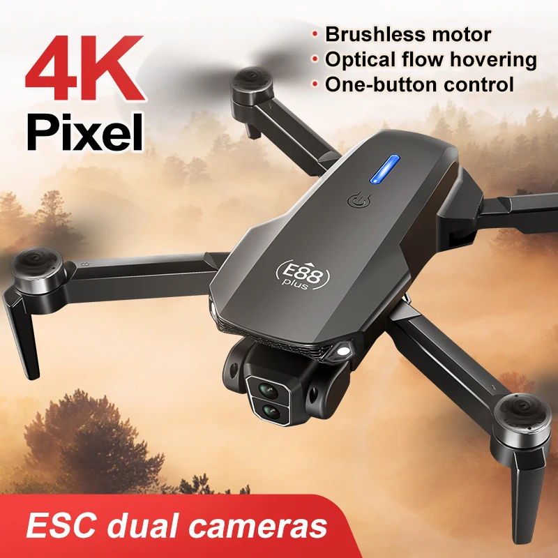Nuevo Dron cuadricóptero E88 P - Drone Cinematic reseña y precio