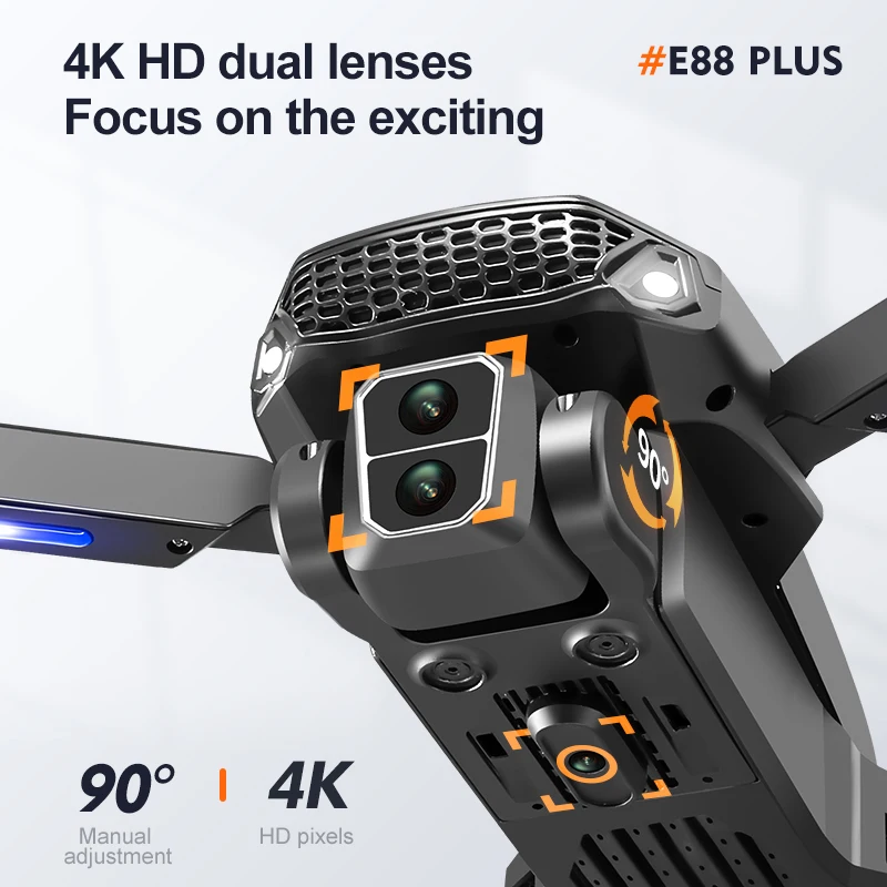 Nuevo Dron cuadricóptero E88 P - Drone Cinematic reseña y precio