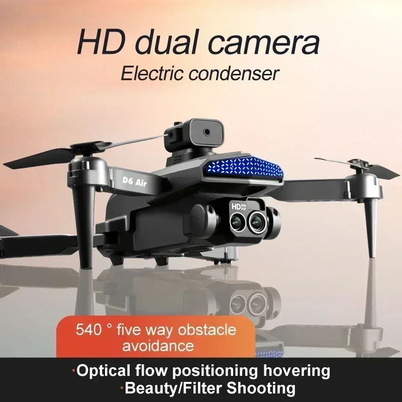 Mini Dron D6 8k Profesional co - Drone Video Production reseña y precio