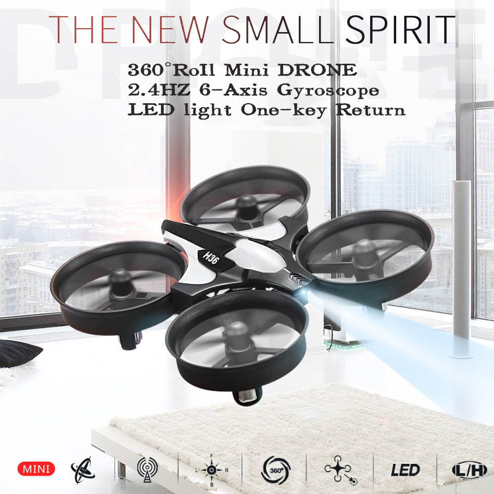 Mini Dron JJRC H36 2.4G de 6 E - Drone Video Production reseña y precio